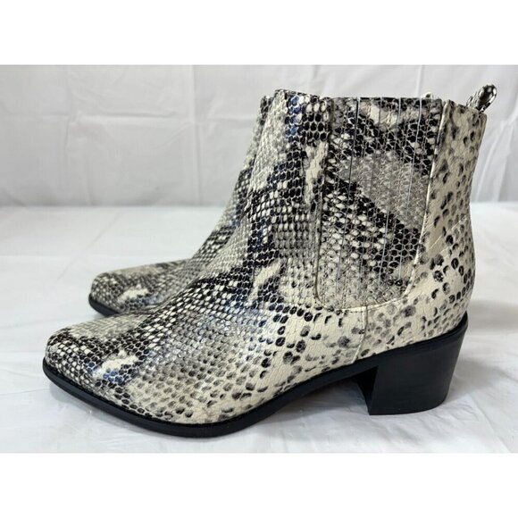 Blondo ELVINA Faux Snakeskin Waterproof Bootie Size 8.5 M - Picture 4 of 13
